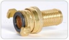 Körmös réz gyorscsatlakozó Tömlővéggel, utánszorítható