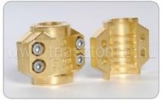 Réz kétrészes bilincs DIN EN 14 423 szerinti gőztömlő bilincs