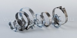 Széles, csavaros tömlőbilincsek