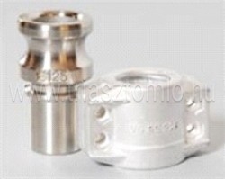 Kamlok apa DIN 2828 szerinti Galléros csonkkal kétrészes bilincshez