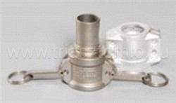 Kamlok anya DIN 2828 szerinti Galléros csonkkal kétrészes bilincshez