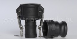 Kamlok PP polipropilén műanyag